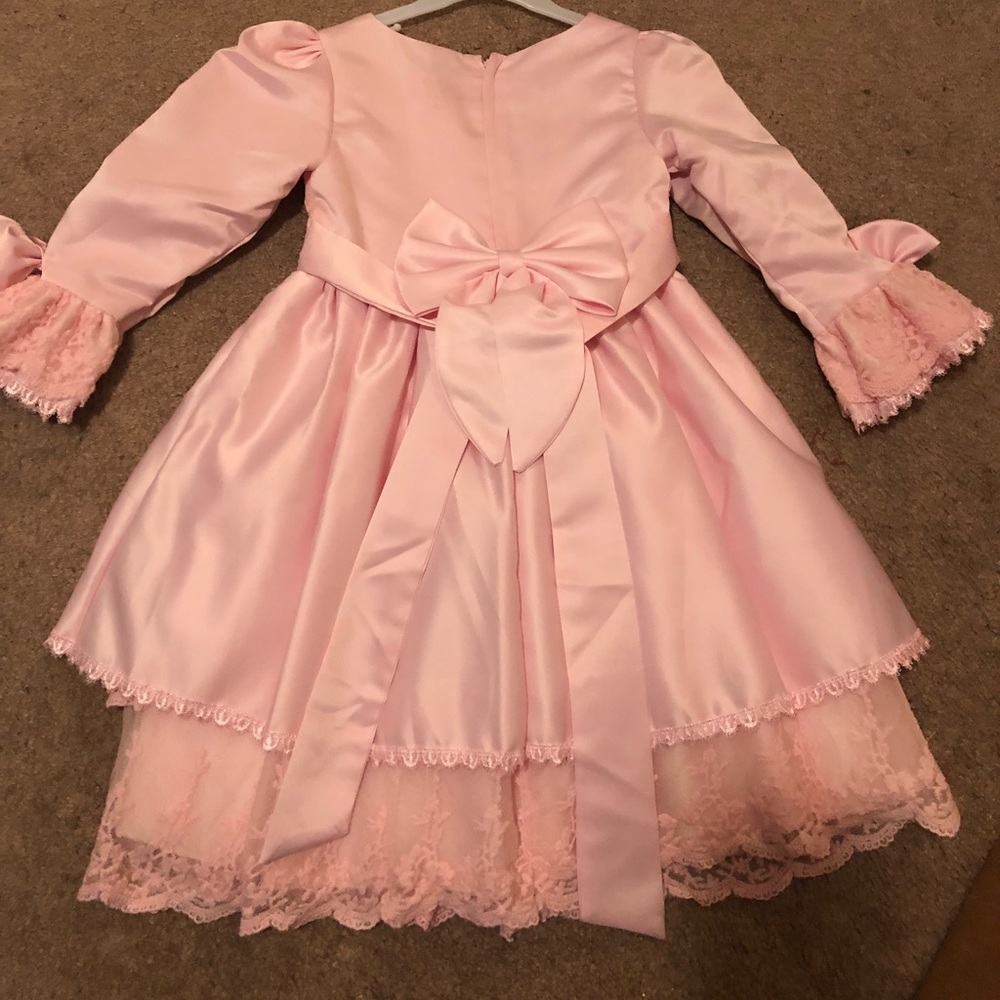 Toddler Girl Satin/Lace Dress